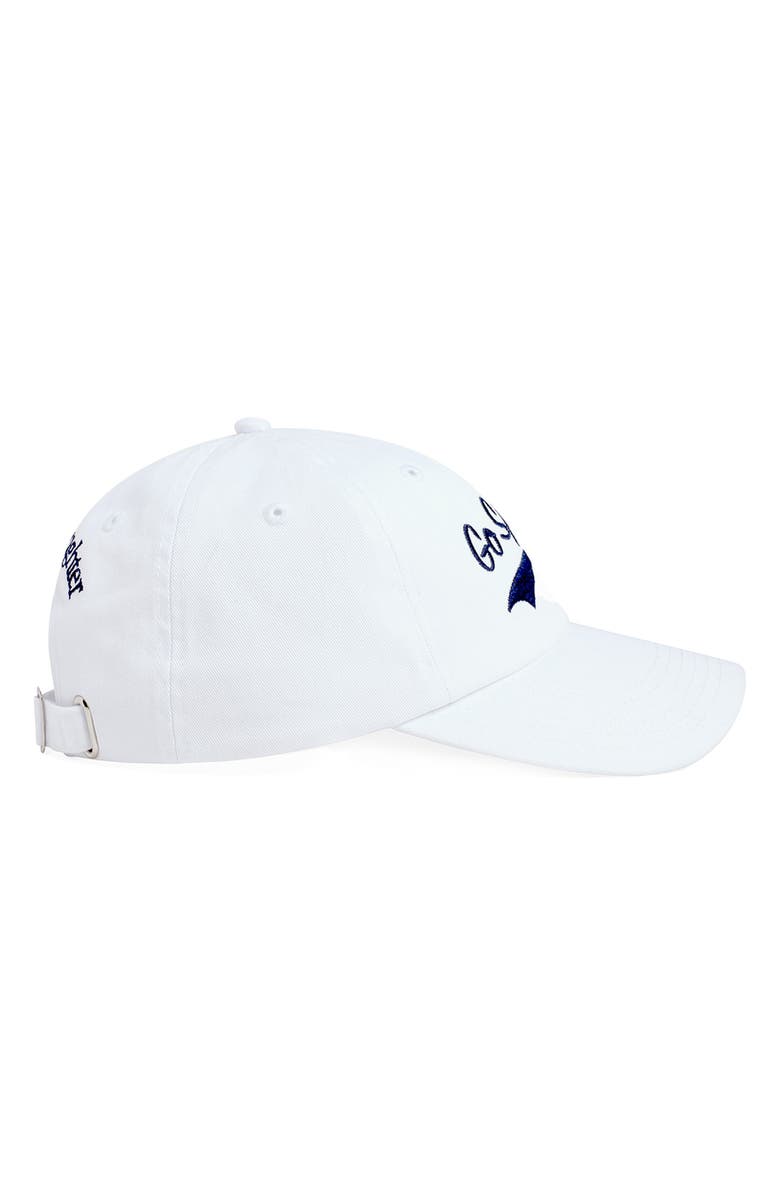Favorite Daughter Go Sports Cotton Twill Adjustable Baseball Cap, Alternate, color, White/ Navy