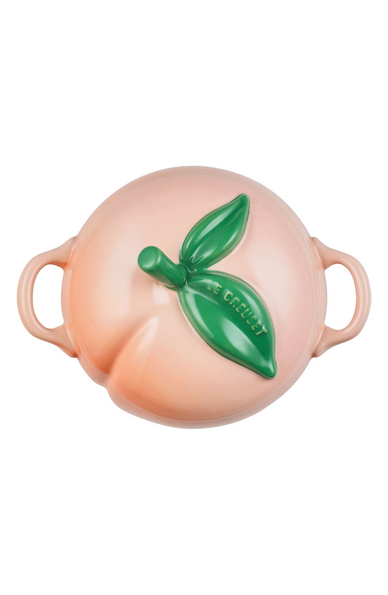 Le Creuset Peach Stoneware Mini Cocotte, Alternate, color, Peche