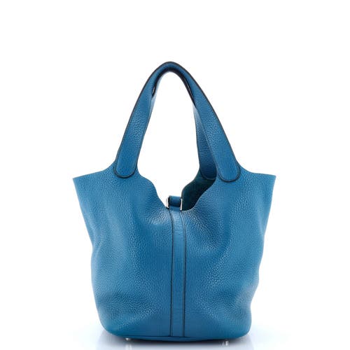 Pre-owned Hermes Hermes Picotin Lock Bag Clemence Mm