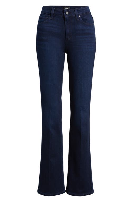 Paige Manhattan High Waist Bootcut Jeans In Blue