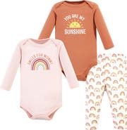 Hudson Baby Cotton Bodysuit and Pant Set