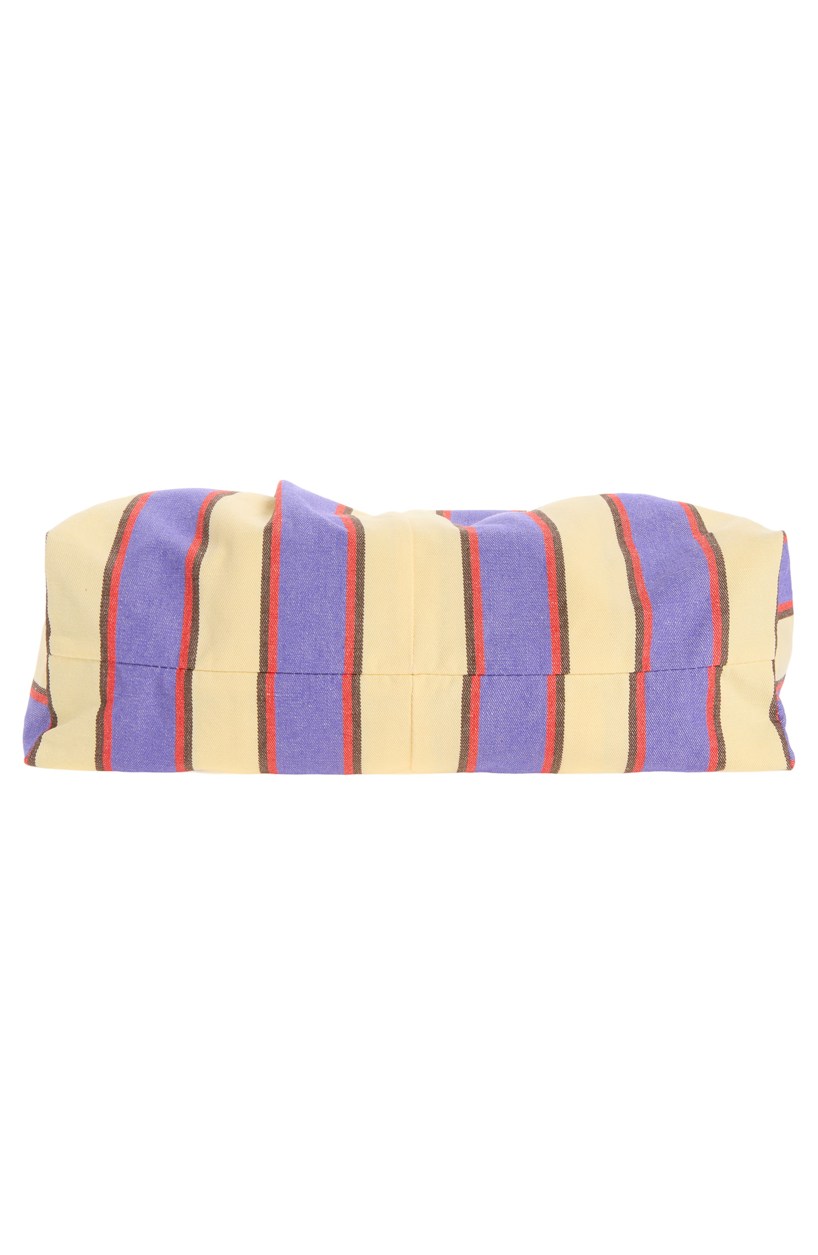 Helga Stripe Cotton & Linen Top Handle Bag, Alternate, color, JEWEL BTTR RED RUNNING STRP