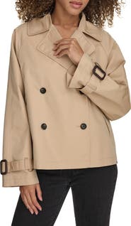 Levi's® Water Resistant Short Cotton Trench Coat