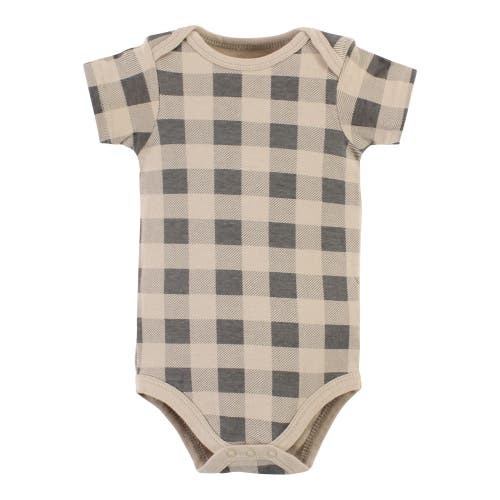 Hudson Baby Five-piece Set Of Cotton Infant All-in-one Bodysuits In Gray