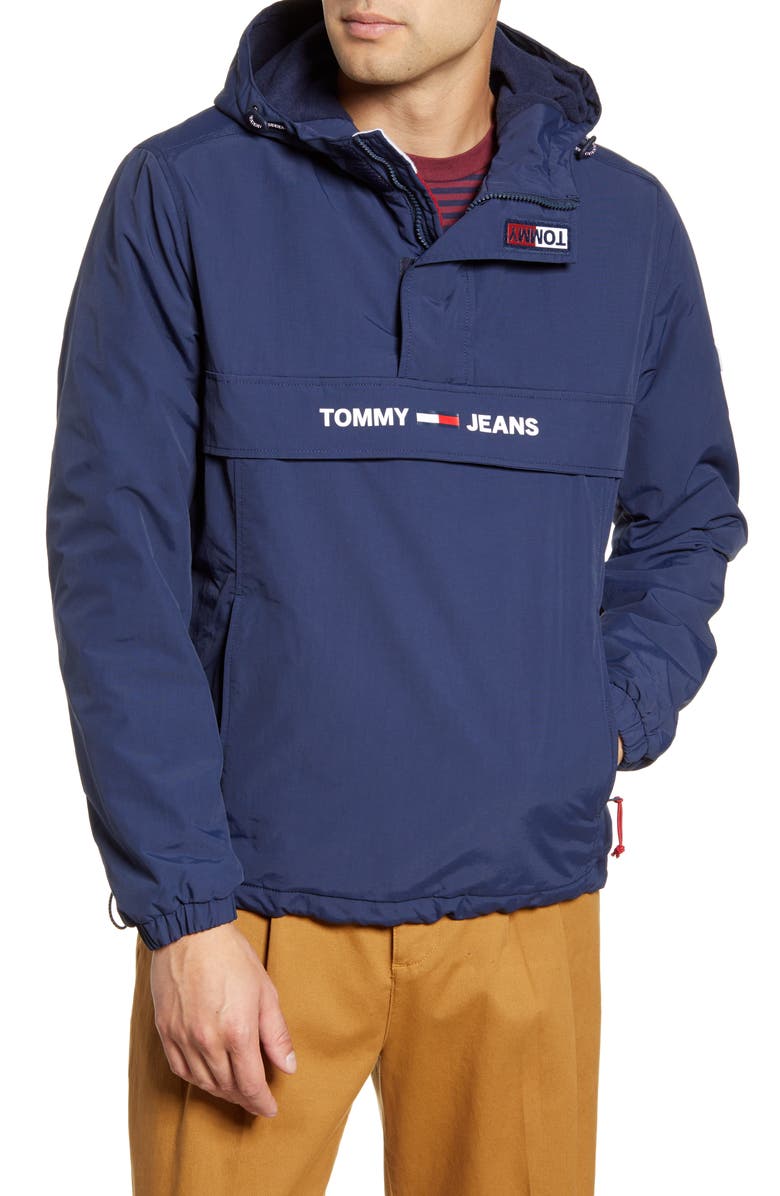 TOMMY JEANS TJM Nylon Hooded Anorak, Main, color,
