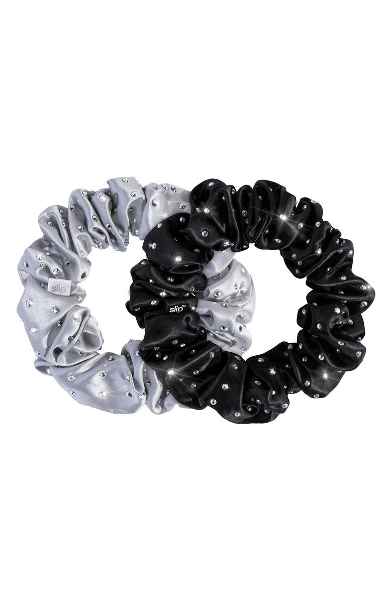 slip Moonlight Pure Silk Scrunchie Set, Main, color,