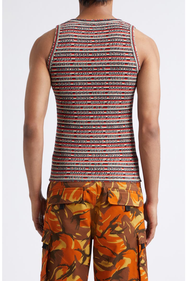 Bring Good News Rib Tank, Alternate, color, RED GREY STRIPE