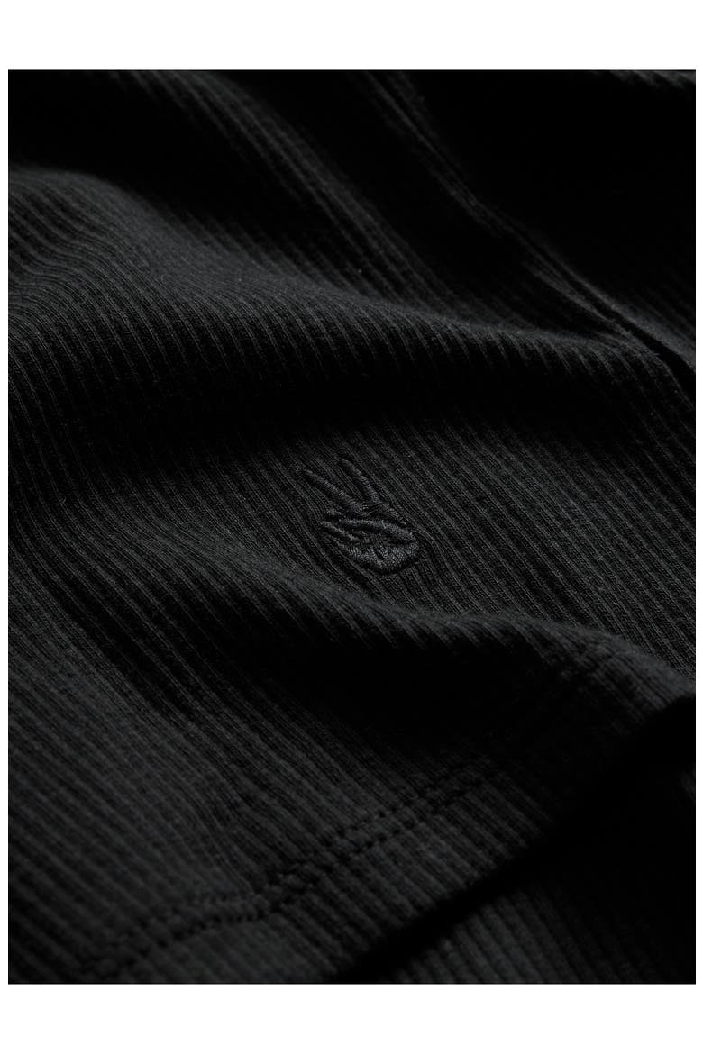 Olin Rib Cotton & Lyocell Blend Tank, Alternate, color, BLACK