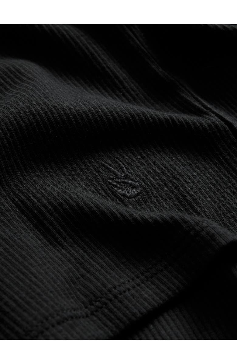 John Varvatos Olin Rib Cotton & Lyocell Blend Tank, Alternate, color, Black