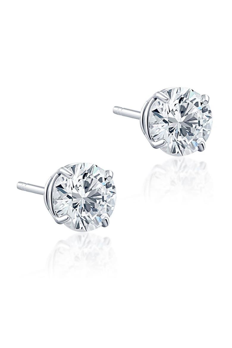 1 3/4Ct TW Diamond Studs 14k Gold Lab Grown, Alternate, color, 14k White Gold