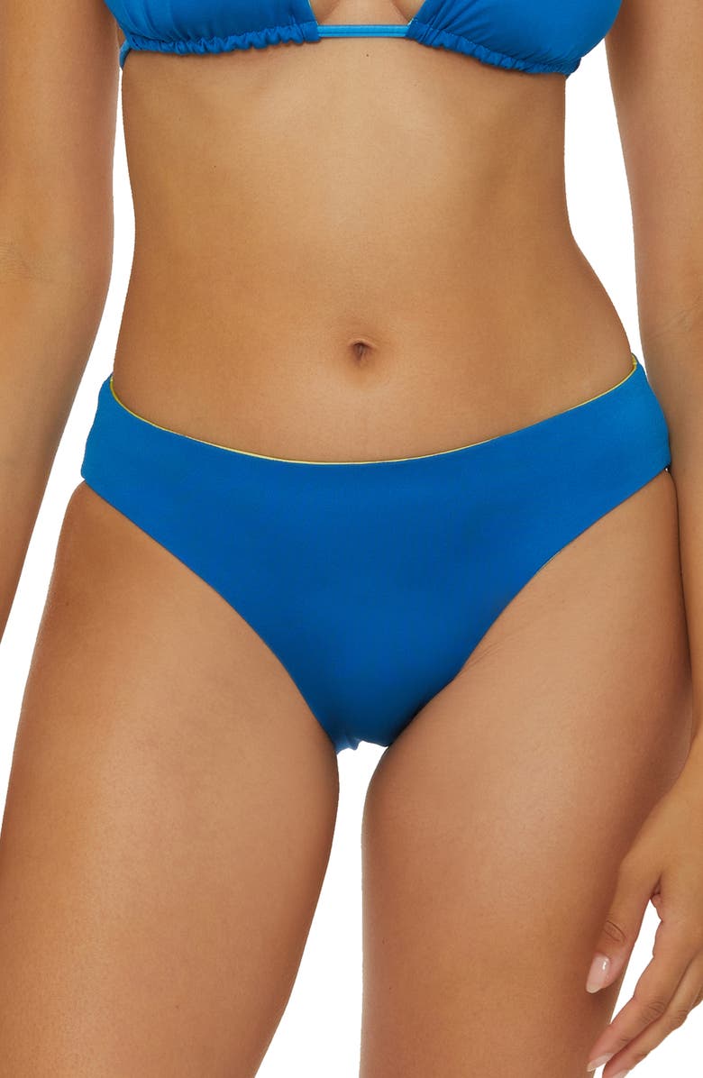 Trina Turk West Palm Reversible Hipster Bikini Bottoms, Alternate, color, Blue Multi