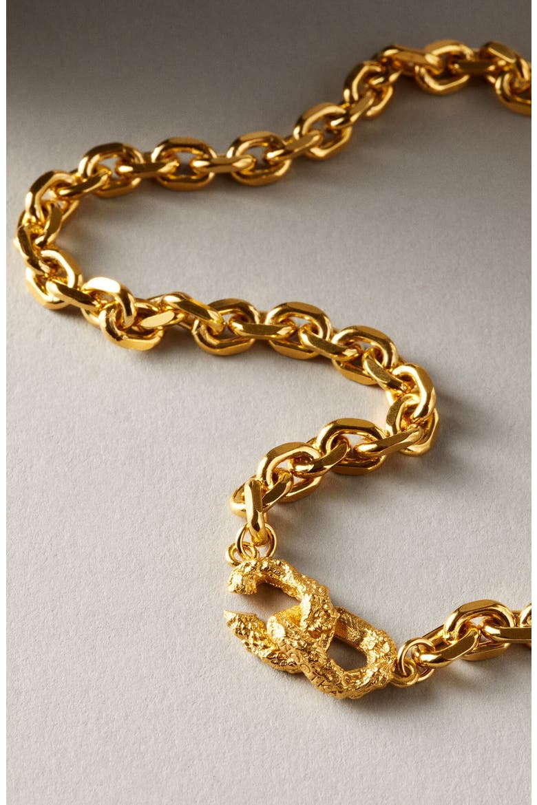 Dense Necklace Gold, Alternate, color, Gold