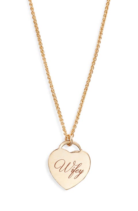 Wifey Alice Pendant Necklace