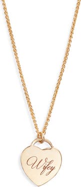 Set & Stones Wifey Alice Pendant Necklace