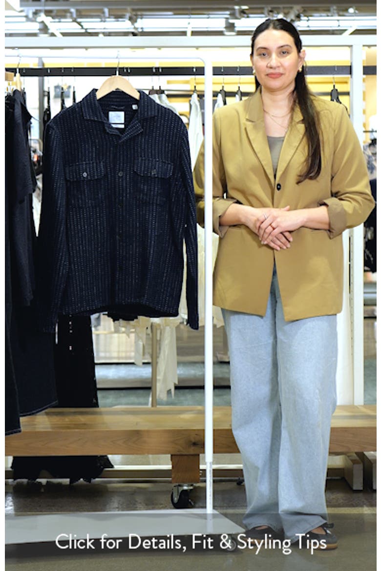 Pin Dot Cotton Dobby Overshirt video