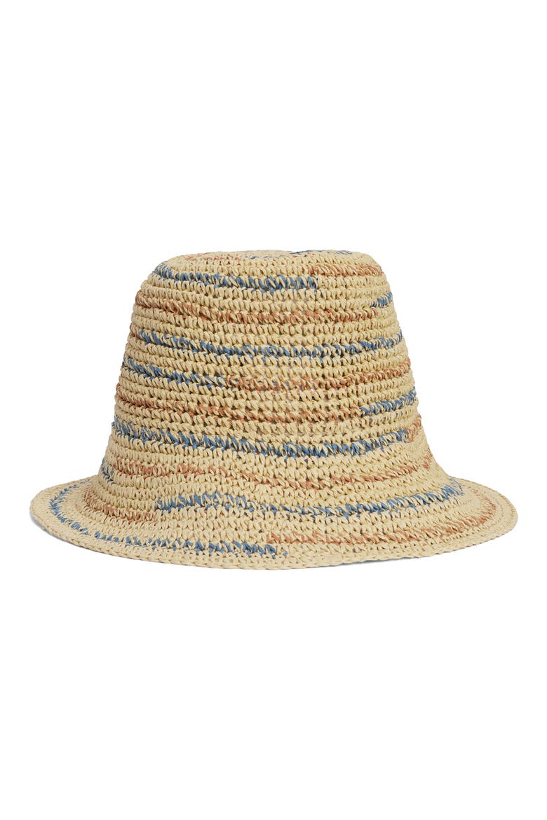 Kelley Straw Cloche Hat, Alternate, color, BRAN/ DE