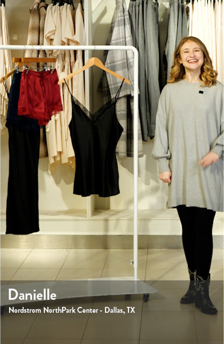 Milky Lace Trim Silk Pajama Camisole, sales video thumbnail