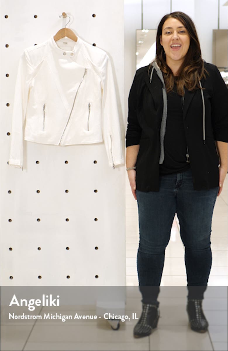 Mesh Panel Moto Jacket, sales video thumbnail