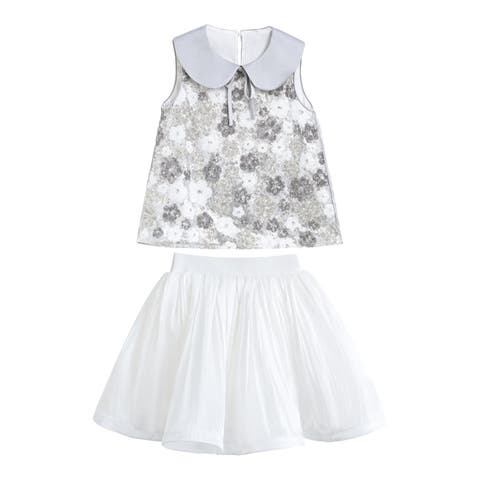 Floral Sleeveless Skirt Set (Toddler, Little Kid & Big Kid)