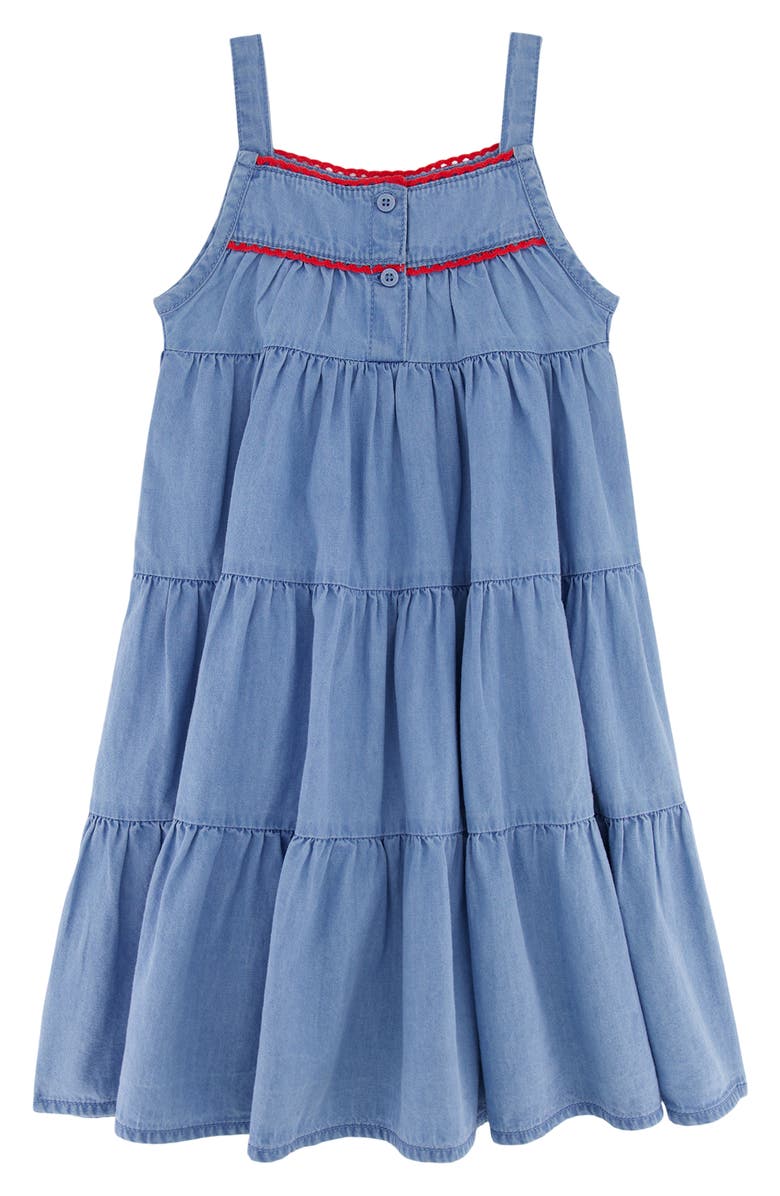 Tommy Hilfiger Kids' Tiered Denim Dress, Alternate, color, Denim