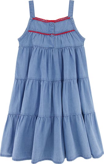 Kids' Tiered Denim Dress