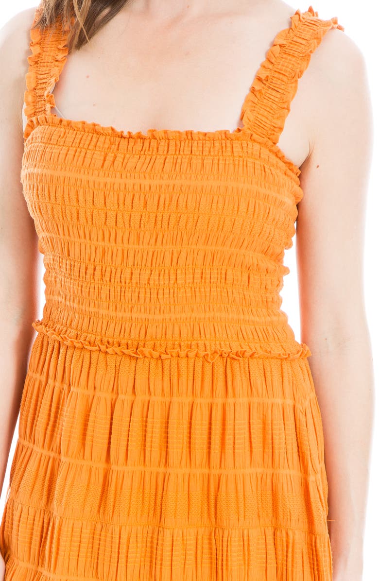 MAX STUDIO LONDON Sleeveless Maxi Sundress, Alternate, color, Tangerin-Tangerine