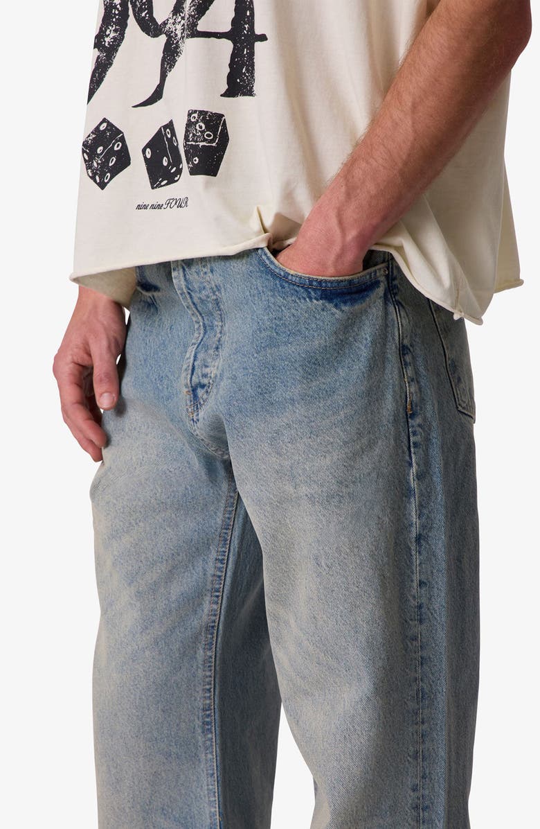 mnml Kick Flare Jeans, Alternate, color, Western Blue