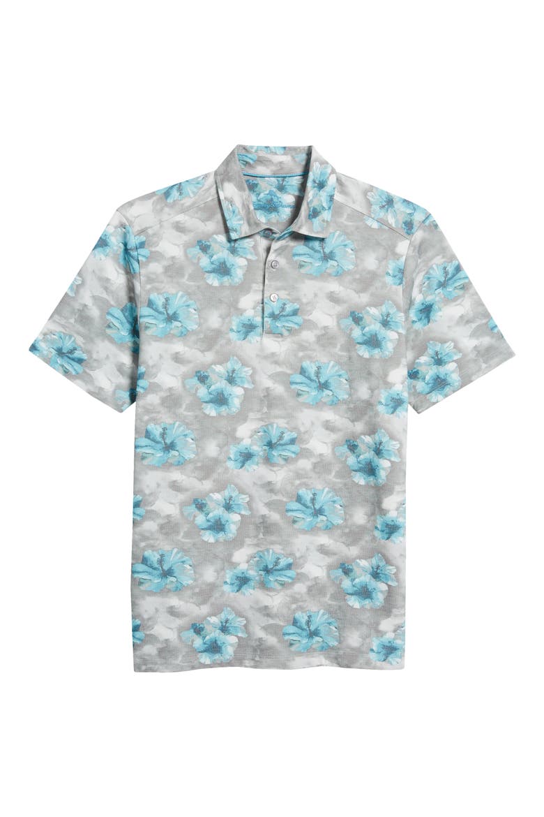 Stormy Blues IslandZone® Polo, Alternate, color, NEW SILVER