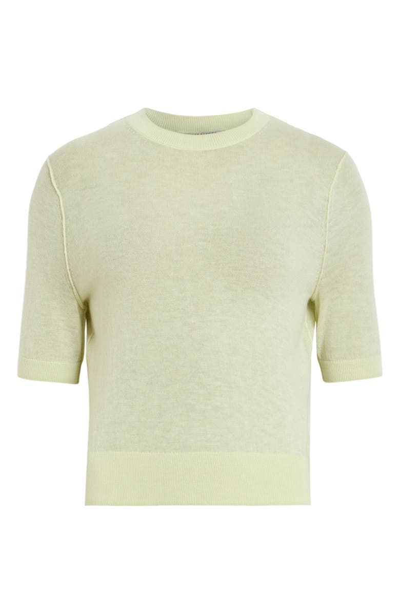 AllSaints Elsie Short Sleeve Wool & Cashmere Sweater, Alternate, color, 