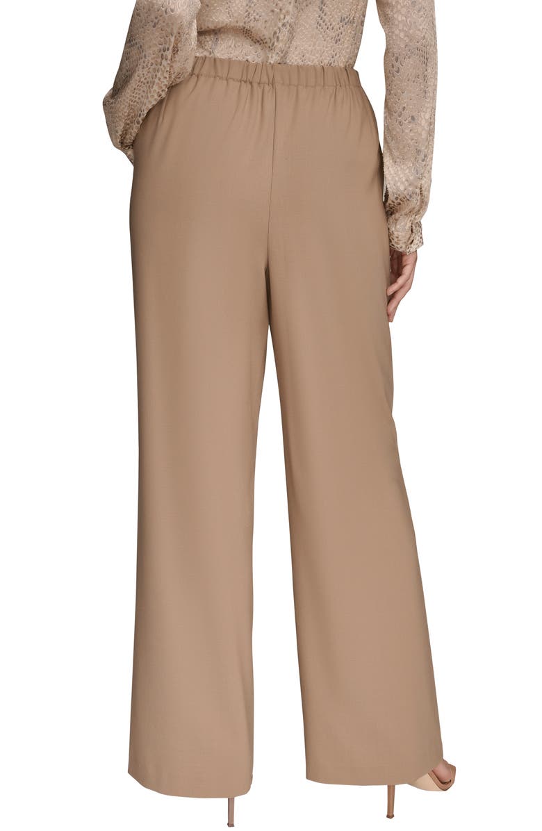 Donna Karan New York Wide Leg Pants, Alternate, color, Heather Nolit