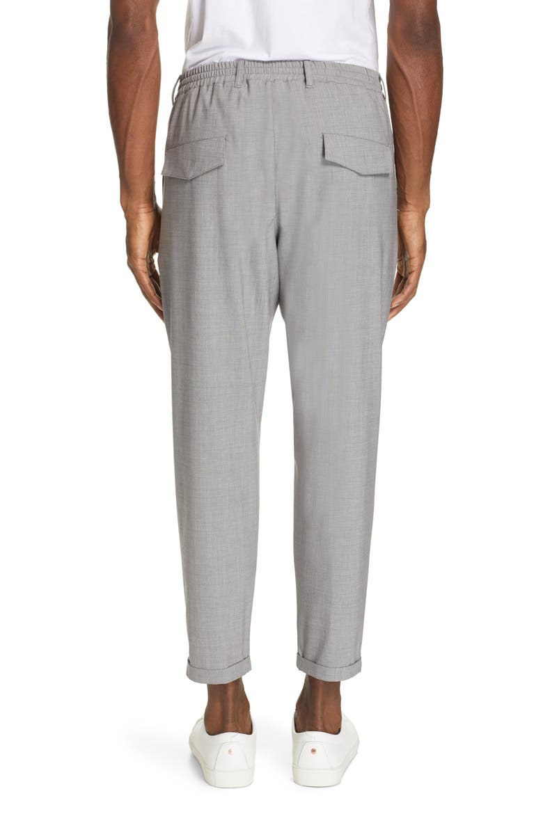 Stretch Wool Jogger Dress Pants, Alternate, color, LIGHT GREY