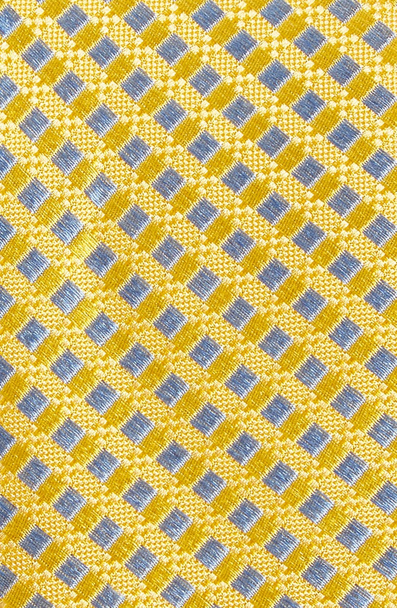 NORDSTROM MEN'S SHOP Nathan Neat Silk Tie, Alternate, color, Lemon