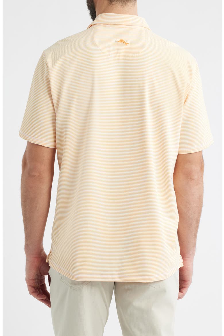 Catch The Wave Stripe IslandZone® Polo, Alternate, color, WHITE PEACH