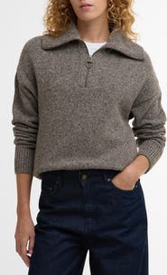 Barbour Lavensdale Wool Blend Half-Zip Sweater