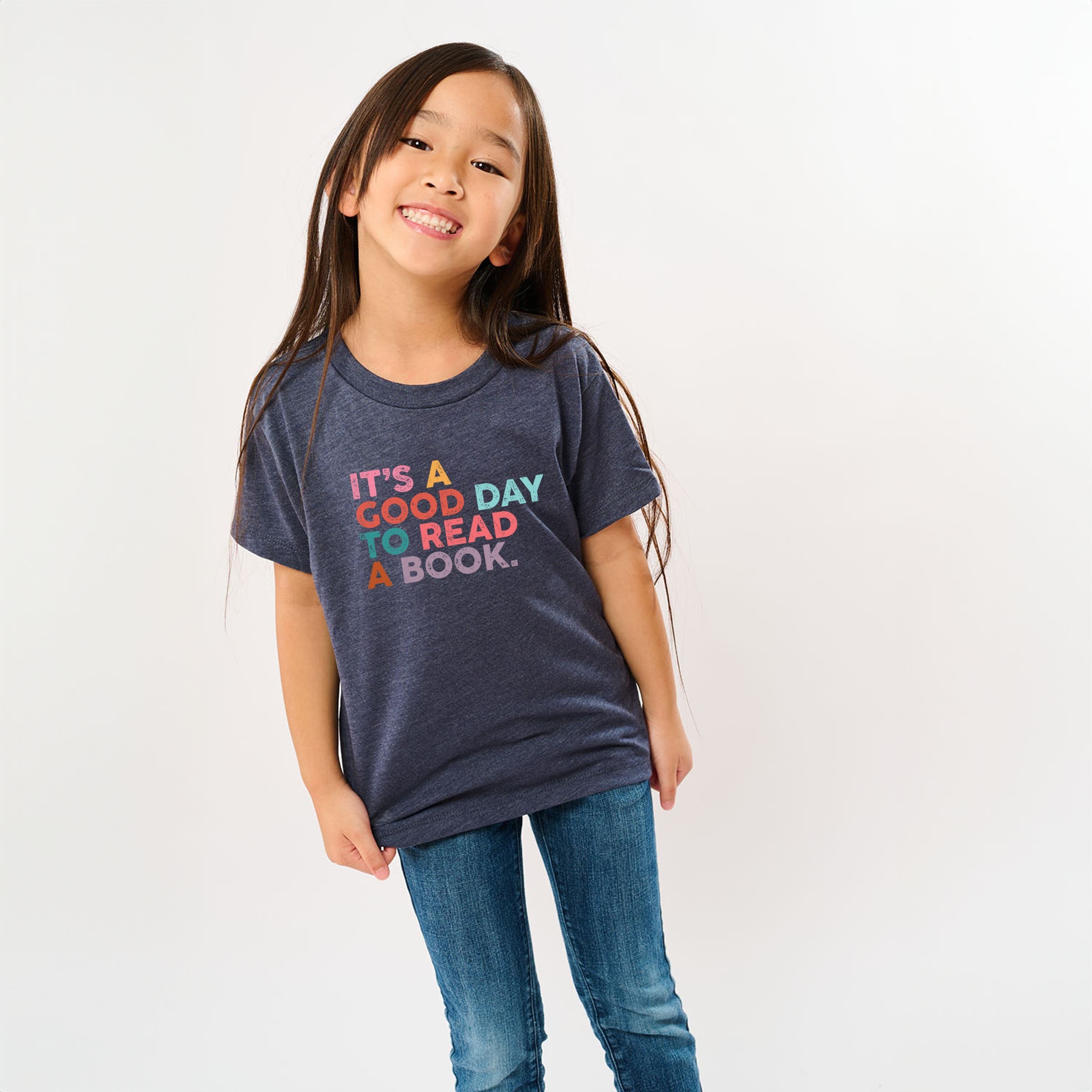 The Juniper Shop It's A Good Day To Read A Book Colorful Short Sleeve T ...