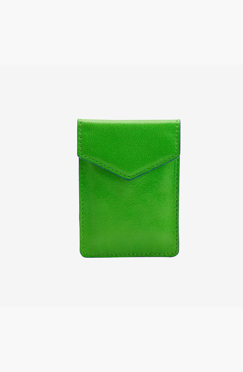 Tusk Siam Mini Card Case, Main, color, Grass / Indigo