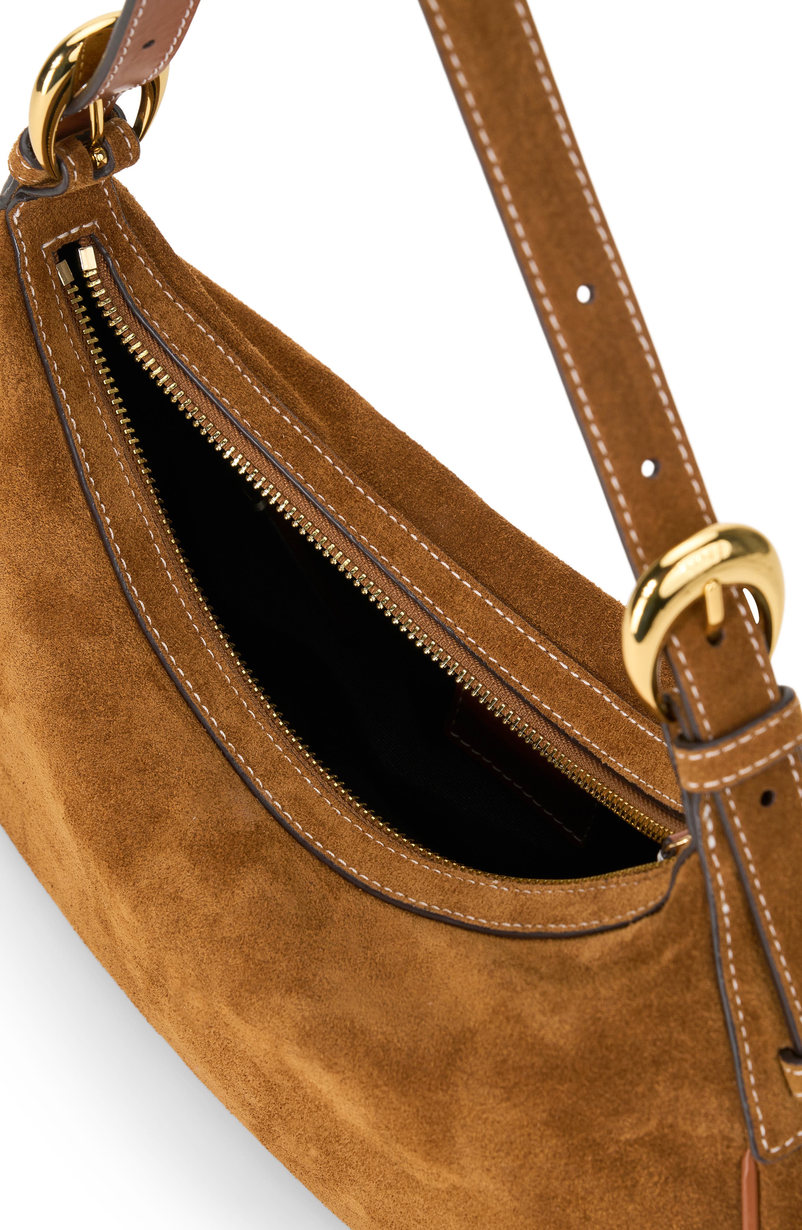 STAUD Pine Suede Shoulder Bag, Alternate, color, 
