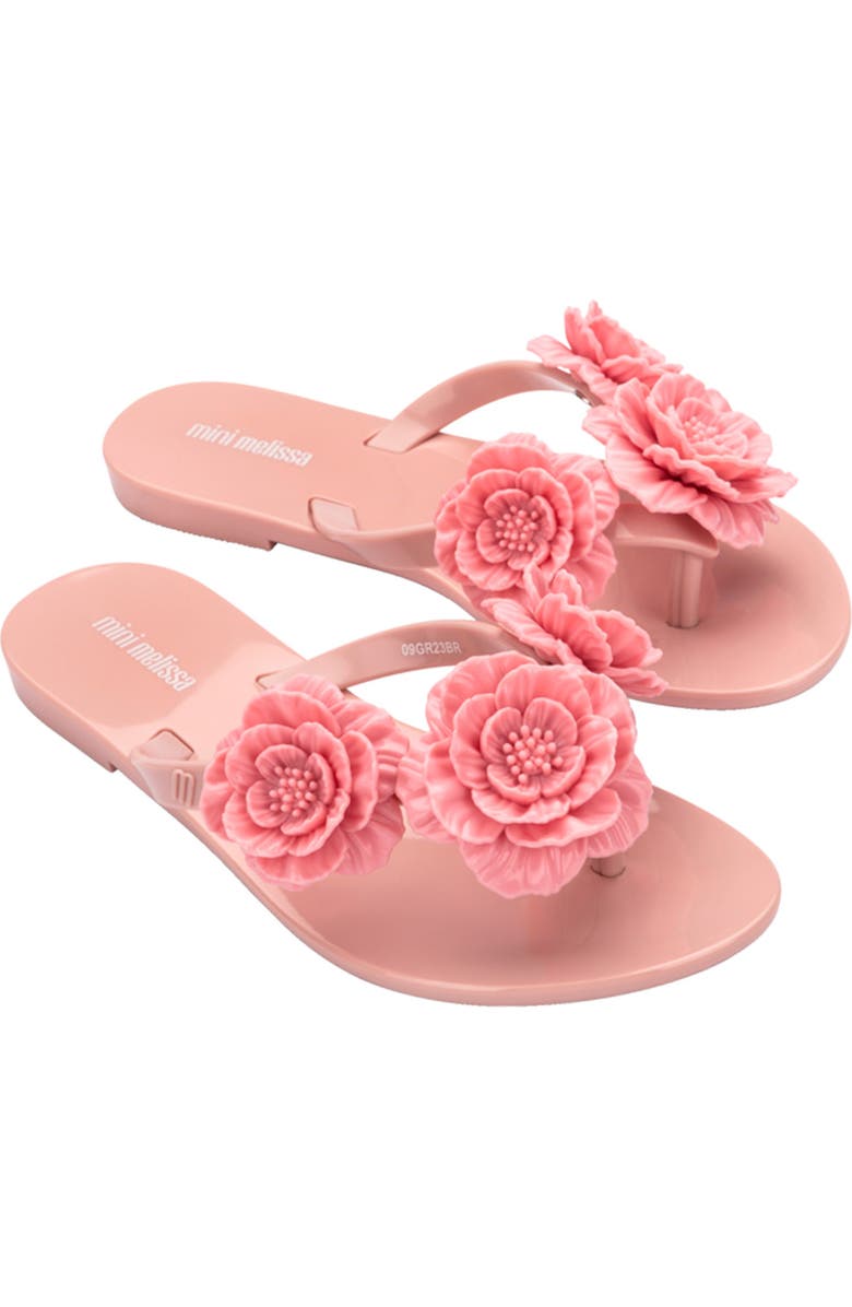 Mini Melissa Kids' Mini Harmonic Springtime Flip Flop, Main, color, Pink