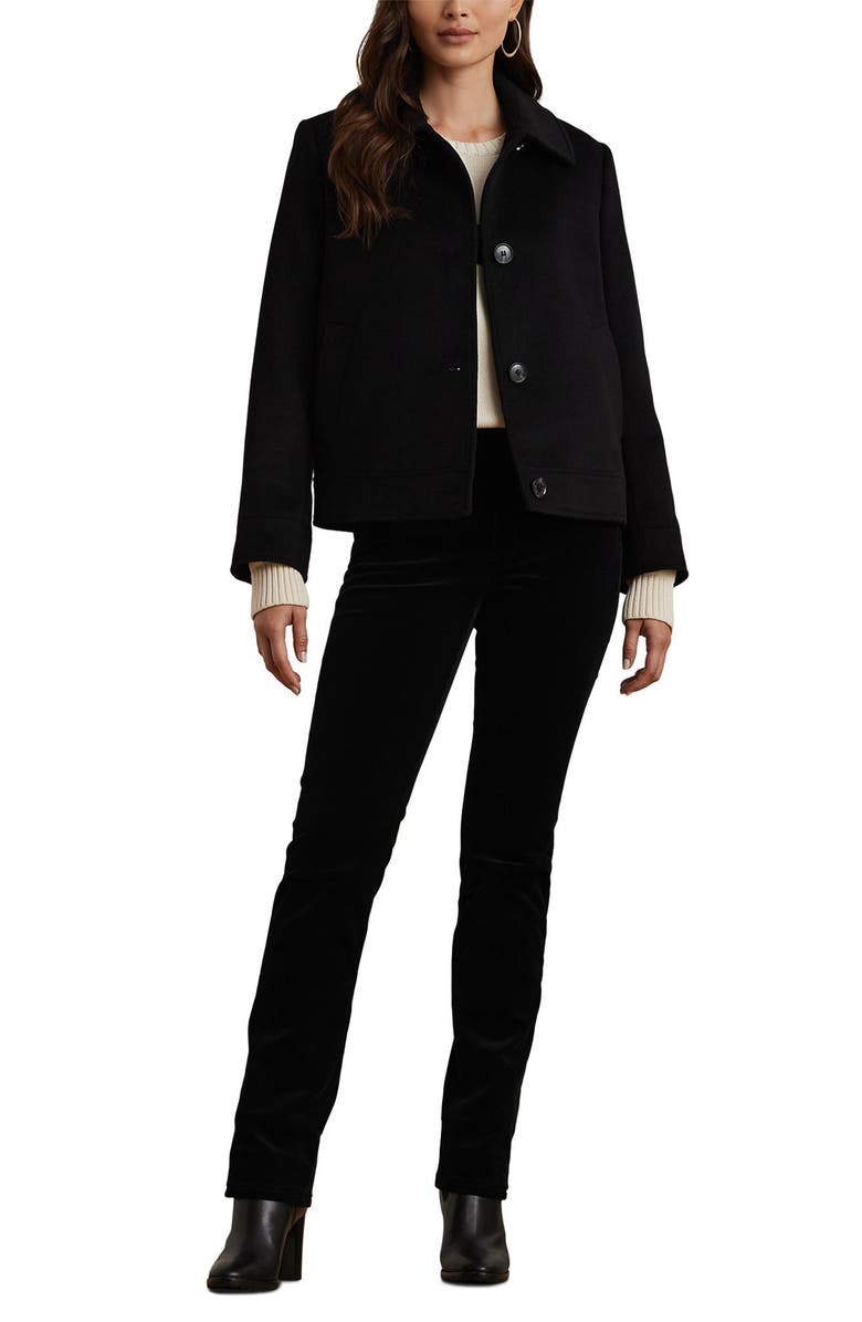 Lauren Ralph Lauren Wool Blend Felted Jacket, Alternate, color,