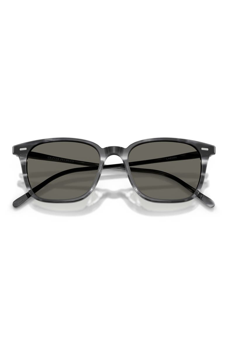 52mm Ladein Square Sunglasses, Alternate, color, DIVERS BLUE / CARBON GREY