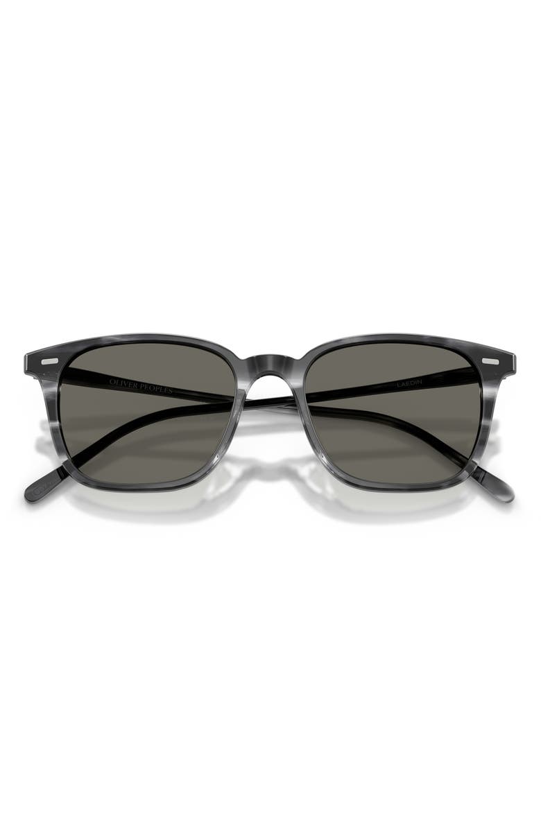 Oliver Peoples 52mm Ladein Square Sunglasses, Alternate, color, Divers Blue / Carbon Grey