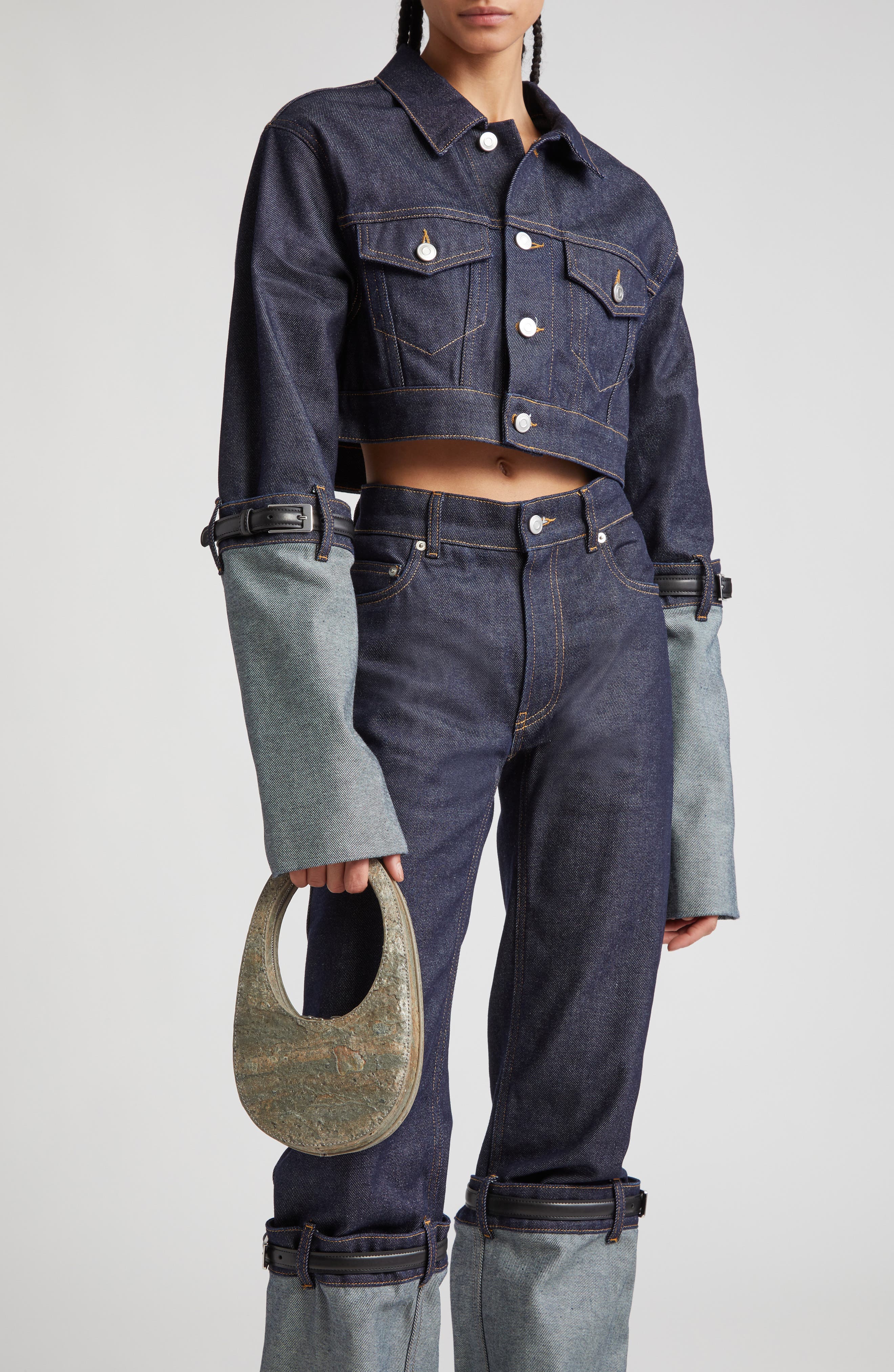 Coperni Mini Swipe Leather Top Handle Bag, Alternate, color, 