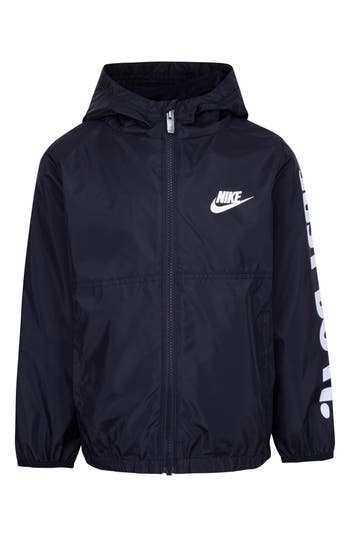 Nike Kids' Just Do It Windrunner Jacket In Black