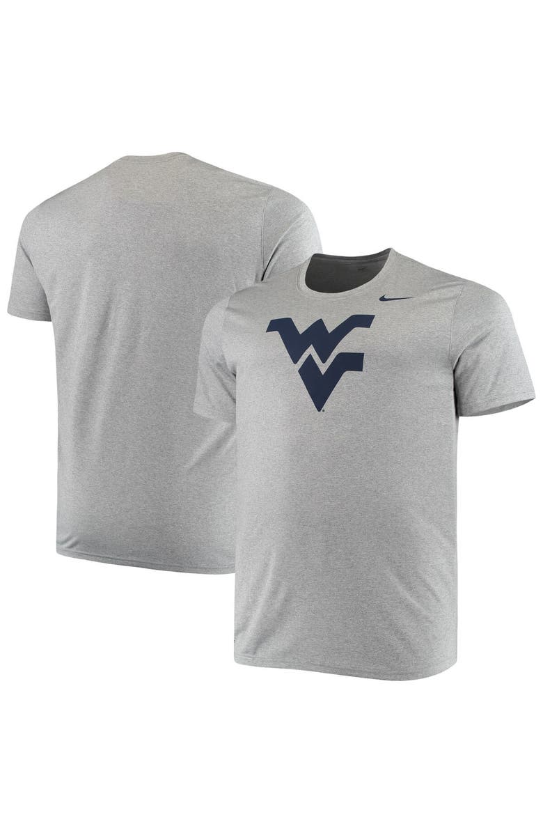 Nike Men's Nike Heathered Charcoal West Virginia Mountaineers Big & Tall Legend Primary Logo Performance T-Shirt, Main, color, 