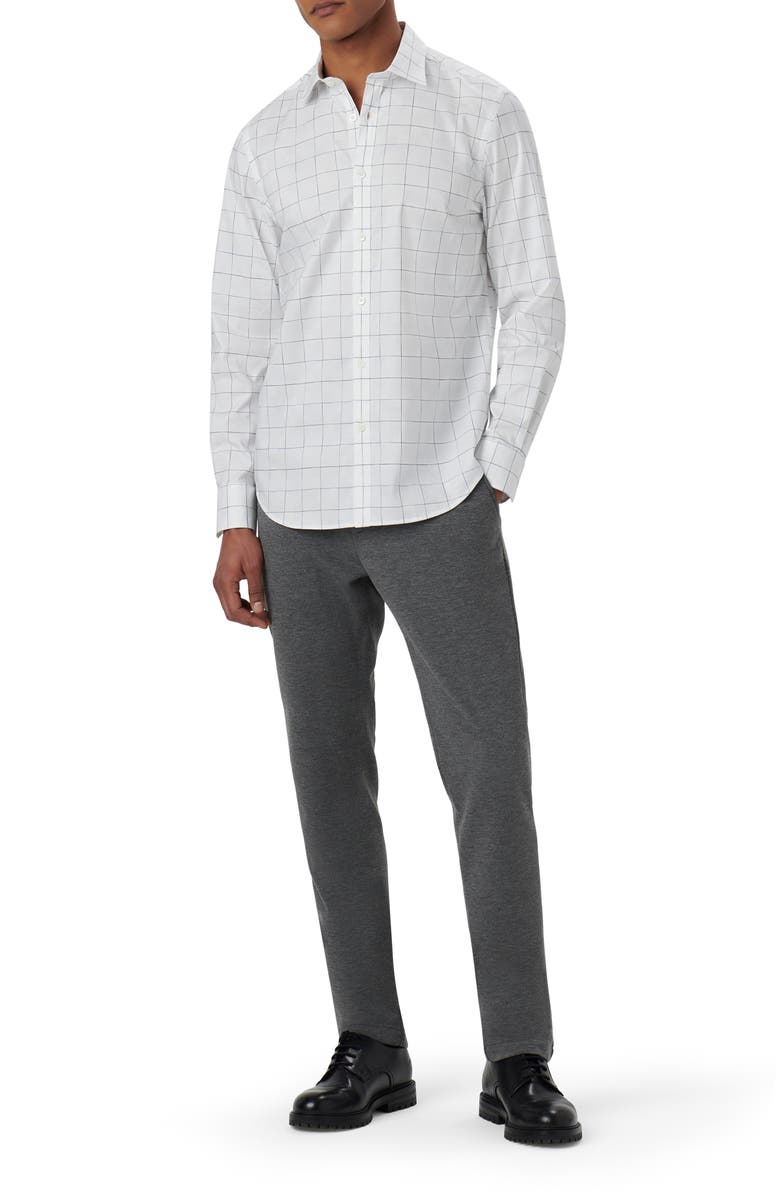 Bugatchi Julian Shaped Fit Print Button-Up Shirt, Alternate, color,