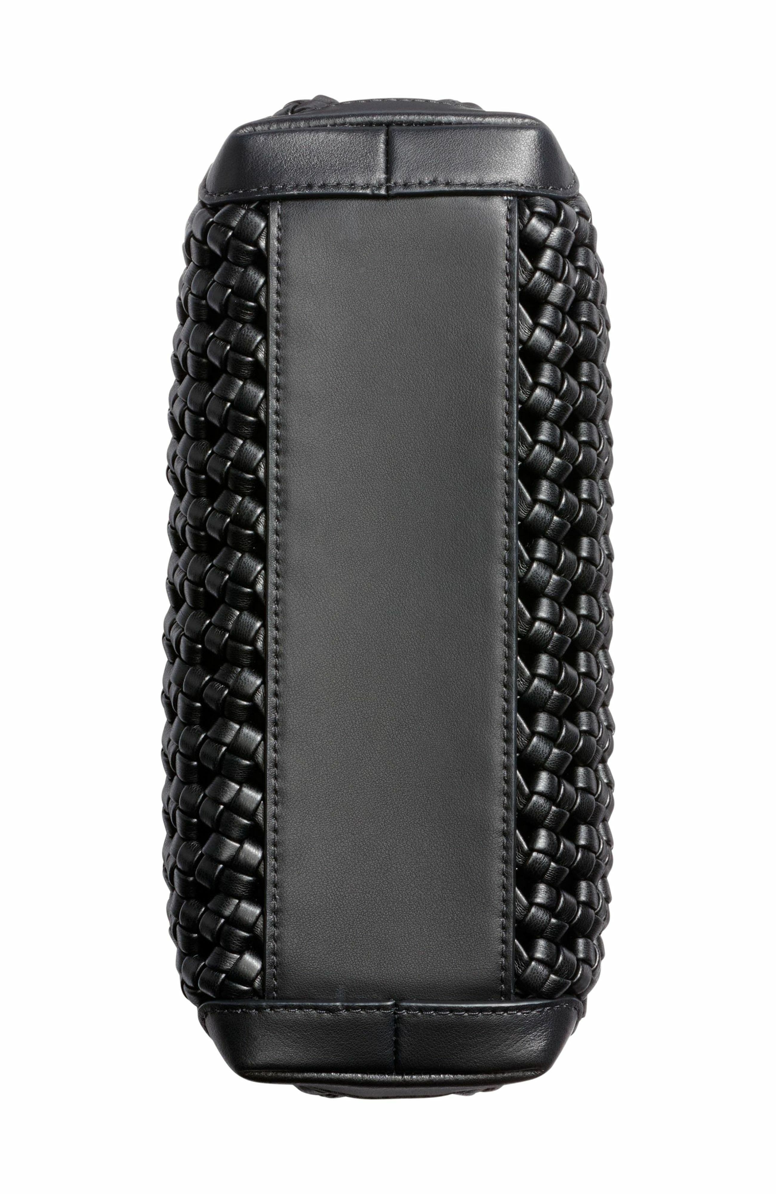 Cashmere Woven Crossbody Bag, Alternate, color, Black/Gold