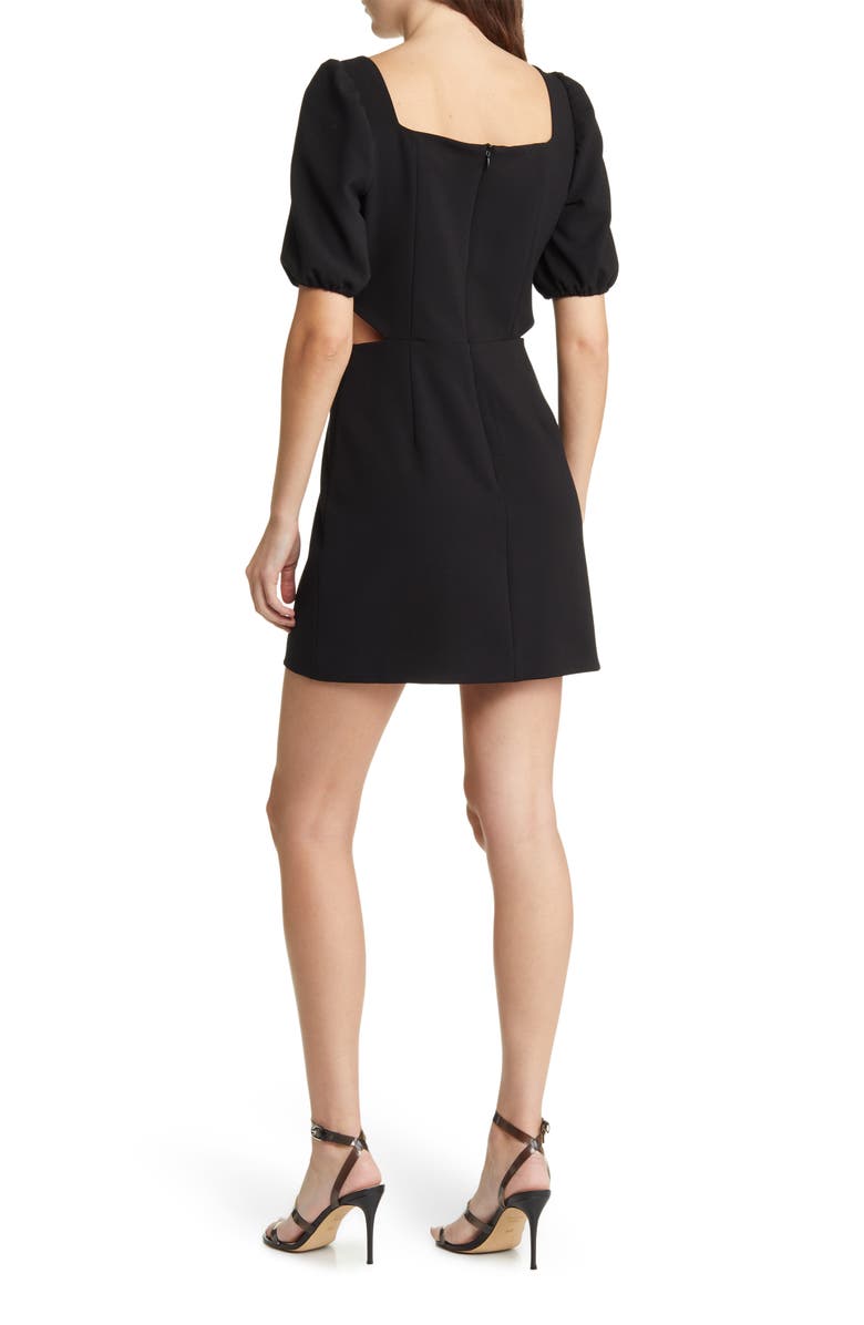 French Connection Whisper Sweetheart Puff Sleeve Dress, Alternate, color, 
