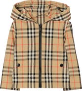 Burberry Check Nylon Hooded Jacket