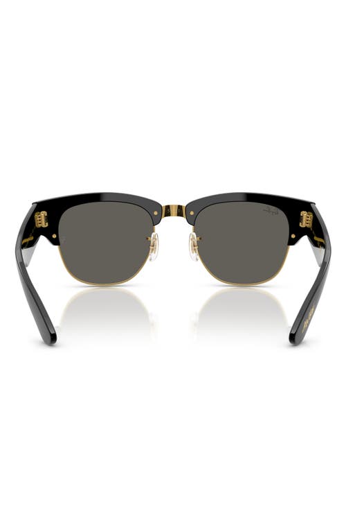 Ray Ban Ray-ban X A$ap Rocky Blacked Out Mega Clubmaster 53mm Square Sunglasses