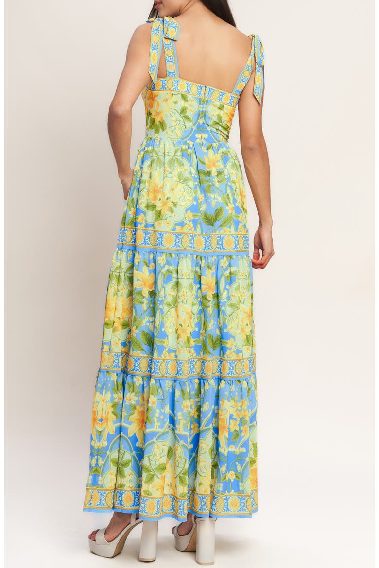 Printed Maxi Dress, Alternate, color, LIGHT BLUE